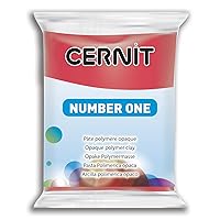 Cernit 1-Piece Clay N1 56 G X-MAS RED, X-MAS RED