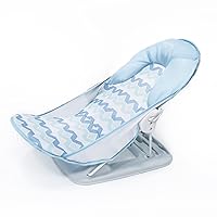 Summer Infant Deluxe Baby Bath Seat, Adjustable Support for Sink or Bathtub, Includes 3 Reclining Positions - Geo Waves