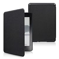 Kindle Paperwhite for M2L4Ek Magnetic Hardshell Smart Cover for 6.8Inch Kindle Paperwhite 5 Leather Folio M2L3Ek 2021 Protective Thin Case,Black, for M2L4Ek