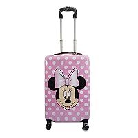 Fast Forward Minnie Mouse 20 Inches Kids Luggage Hardside Tween Spinner Carry-On Rolling Suitcase for Kids