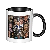 Sam Heughan Collage Coffee Mug 11 Oz Ceramic Tea Cup With Handle For Office Home Gift Men Women Black