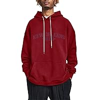 Men's Cool Hoodies Loose Printed Hooded Sweatshirt Casual Fashion Sports Sweatshirt, M-6XL