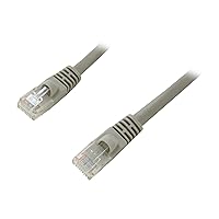Nippon Labs C6M-50GY 50-Feet CAT6 UTP Injection Molded Boot Patch Cables, Gray