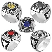 Custom Championship Ring For Football, baseball, basketball, esports, softball, fantasy sports, hockey, team, college, university, high school, Class - Personalized Champion Ring