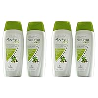 Grisi Aloe Vera Conditioner, Moisturizing Conditioner with Aloe Vera Extract, Paraben Free, Hair Product for Soft and Shiny Hair, 4-Pack of 13.5 FL Oz each, 2 Bottles.