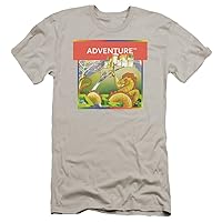 Atari Premium Canvas T-Shirt Adventure Box Art Silver Tee