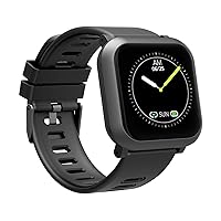 Smart Watch Fitness Tracker Watch for Women, Fitness Watch with Heart Rate Monitor Sports Tracker Sleep Monitor Compatible iOS Android Phones reloj inteligente para Mujer (Black)