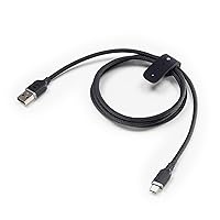 mophie Charge Stream USB-A to USB-C 1m/3ft Silicone Cable - Braided Enduraflex Design, 15W Fast Charge Compatible, & Ultra-Durable Build