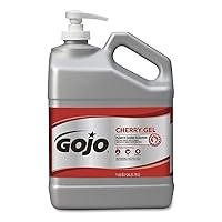 GOJO Cherry Gel Pumice Hand Cleaner, Cherry Fragrance, 1 Gallon Hand Cleaner with Pumice in Pump Bottle (Pack of 1) – 2358-02