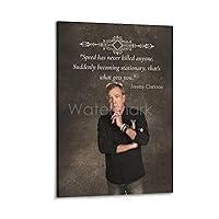 JRDTGW Vintage Jeremy Clarkson Famous Quote Poster Canvas Painting Wall Art Poster for Bedroom Living Room Decor 08x12inch(20x30cm) Frame-style