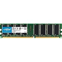 Crucial 1GB DDR 333Mhz, PC2700, Unbuffered, Non-ECC, 184-Pin DIMM Desktop Memory Upgrade CT12864Z335