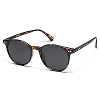 SOJOS Small Round Polarized Sunglasses for Women Men Trendy Classic Vintage Style