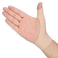 VELPEAU Elastic Thumb Support Brace Liner (Pack of 2) - Waterproof Soft Thumb Compression Sleeve Protector for Relieving Pain, Arthritis, Joint Pain, Tendonitis, Sprains, Sports (Medium)