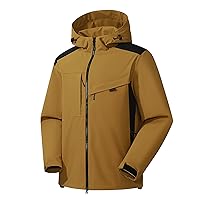 Womens Hook&Loop Sleeve Waterproof Rain Jacket with Hood Plus Size Lightweight Raincoat Outdoor Windproof Jackets