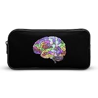 The Rainbow Brain Pencil Case Cute Pen Pouch Cosmetic Bag Pecil Box Organizer for Travel Office