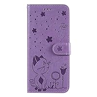 Phone Cover Wallet Folio Case for Sony Xperia 10 III, Premium PU Leather Slim Fit Cover for Xperia 10 III, 2 Card Slots, Nice fit, Purple