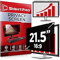21.5 Inch 16:9 Computer Privacy Screen Filter for Monitor - Privacy Shield and Anti-Glare Protector