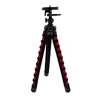 11 Inch Large Flexible Bendy Twist Spider Leg and Swivel Light Weight Portable Travel Tripod for Cameras Camcorders Photography