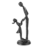 Sziqiqi Figurines Gifts for Father - Dad Daughter Iron Statues Father Daughter Love Sculpture Decoration for Fathers Day Wedding Christmas Memorial Gifts for Dad for New Dad Stepdad Son Husband