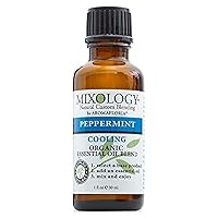 Mixology Organic Essential Oil Blend, Peppermint, 1.0 Ounce