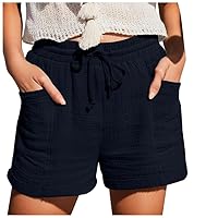 Plus Size Shorts Shorts for Women Summer Shorts Sets Women 2 Piece Outfits Dressy Plus Size Casual Tie