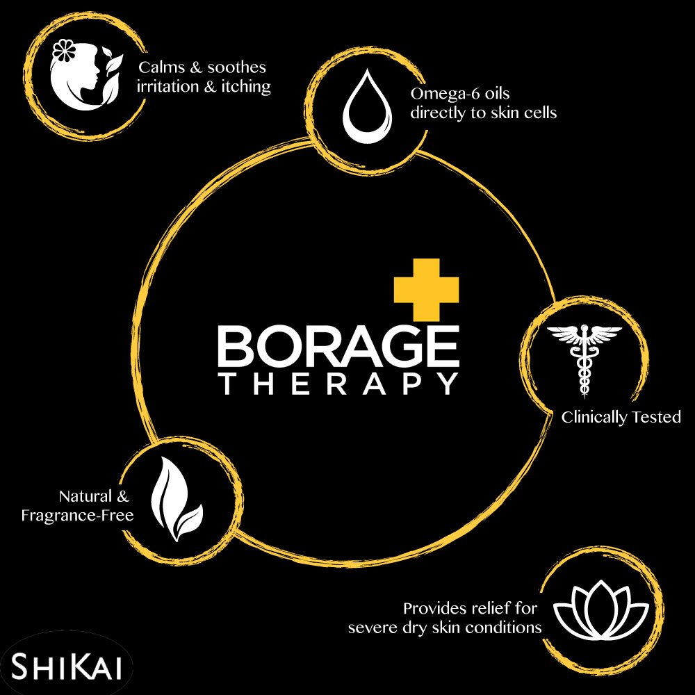 ShiKai Borage Therapy Dry Skin Lotion, Lightly Fragranced, 8 Fl Oz