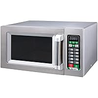 Winco EMW-1000ST Commercial-Grade Microwave Oven, 9 Cubic Feet, Silver