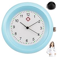 Silicone Medical Nurse Watch,Lapel Clip On Watches Stethoscope Nurse Pocket for Men Nursing Fob Office Travelling Hiking