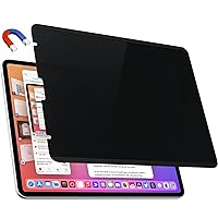 Magnetic Privacy Screen Protector Compatible with iPad Pro 12.9 Inch (6th/5th/4th/3rd Generation, 2022 2021 2020 2018), Removable Anti Blue Light Glare Spy Private Filter Black Security Cover