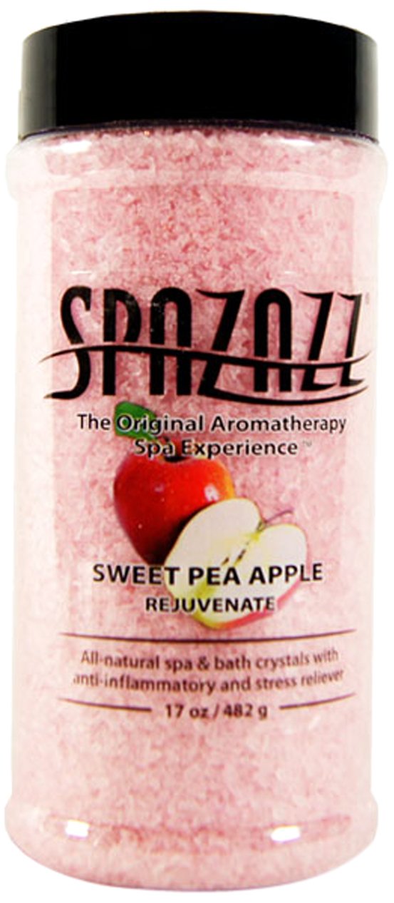 Spazazz SPZ-104 Original Crystals Container, 17-Ounce, Sweet Pea Apple Rejuvenate