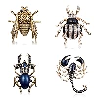 Brooch Beetles Brooches Pin Fashion Scorpion Cicada Ladybug Scarf Clip Brooch Bouquet Animal Suit Coat Clothing Accessories Durable Processed