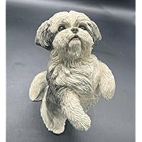 8 in Shih Tzu Dog Resin, plaster, soap, candle mold