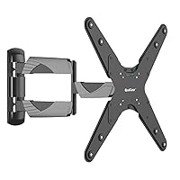 Qg-TM-A-012 Universal Ultra Slim Low Profile Articulating Wall Mount for 23-55 Inches LED TVs, Black [UL Listed]