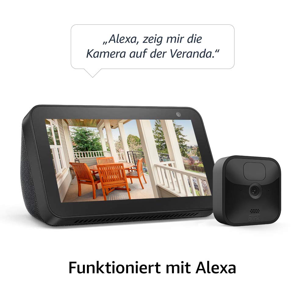 Blink Outdoor – kabellose, witterungsbeständige HD-Überwachungskamera mit zwei Jahren Batterielaufzeit und Bewegungserfassung, funktioniert mit Alexa |1 Kamera