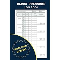 Blood Pressure Log Book: Simple Daily tracker to Record and Monitor Blood Pressure at Home