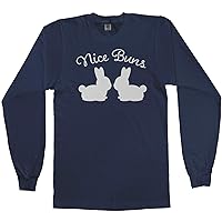 Nice Buns | Funny Easter Bunny Gift Men's Long Sleeve T-Shirt