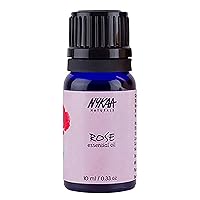 Nykaa Naturals Essential Oil, Rose, 0.33 oz - Hair Oil for Damaged Hair - Promotes Hair Growth - Body Oil - Face Oil to Unclog Pores, Smooth Wrinkles