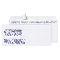 Office Depot Double-Window Envelopes, 10 (4 1/8in. x 9 1/2in.), White, Clean Seal(TM), Box Of 250, 77139