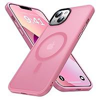 Magnetic for iPhone 13 Case & iPhone 14 Case for MagSafe [10FT Military Grade Protective] Slim Translucent Matte Back Silicone Edge for iPhone 13 / iPhone 14 Phone Case (6.1