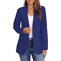 Women's Business Cardigan Blazers Lapel Collar Suit Jacket Open Front Long Sleeve Coat Tops Casual Blazer for Work