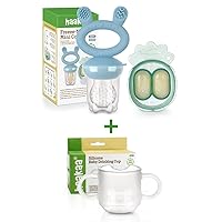 Haakaa Silicone Baby Fruit Food Feeder & Toddler Cup Combo
