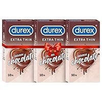 Extra Thin Intense Chocolate Flavoured Condoms for Men -10s (Pack of 3)
