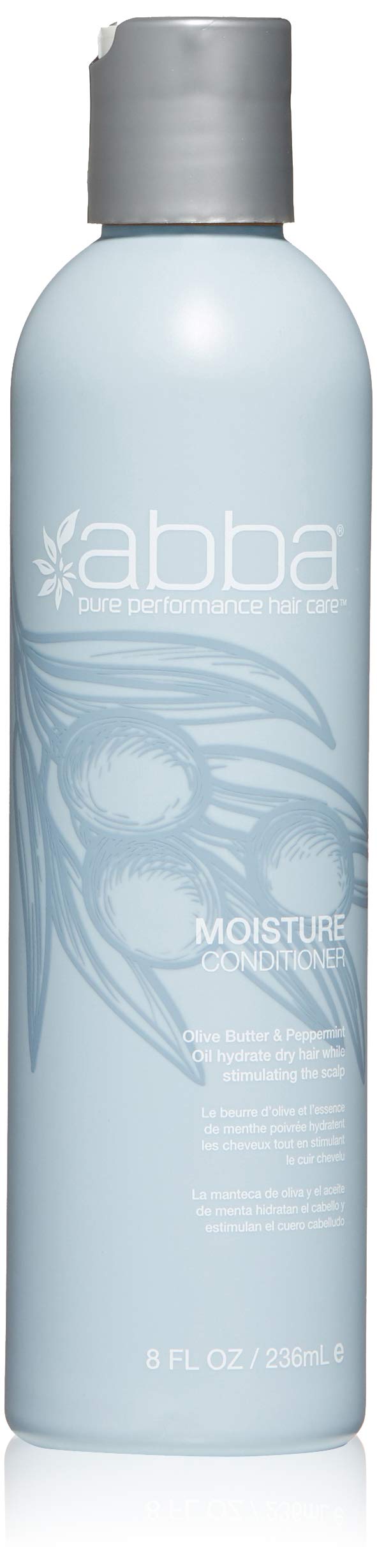ABBA Moisture Conditioner, Olive Butter & Peppermint Oil Moisturize, Hydrate & Strengthen Dry Hair, Multiple Sizes