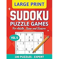 Sudoku Puzzle Games vol 6: Have Fun, Relax and Be Happy With These Rewarding Logic and Math Games For Adults, Teens and Seniors (The Sudoku Brain Changing Collection)