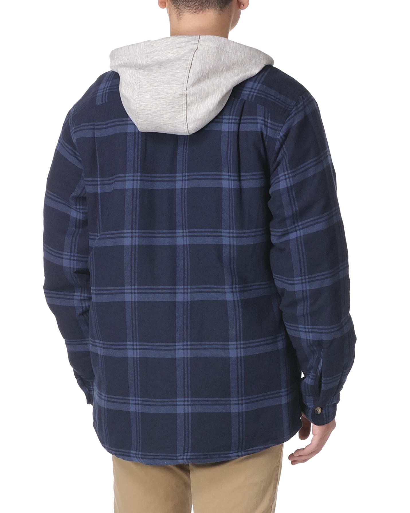 Mua Wrangler Authentics Men's Long Sleeve Quilted Lined Flannel Shirt  Jacket with Hood trên Amazon Mỹ chính hãng 2023 | Giaonhan247