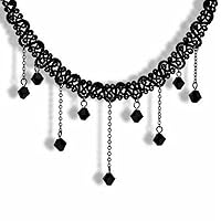 TenDoller Lace Chunky Bib Water Drop Gothic Choker Accessories Sweater Chain Necklace Collar