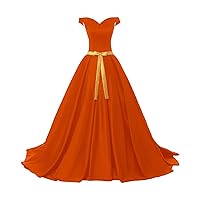 Dance Prom Dresses Cap Sleeves Ball Gown Party Reception Formal Dress Satin