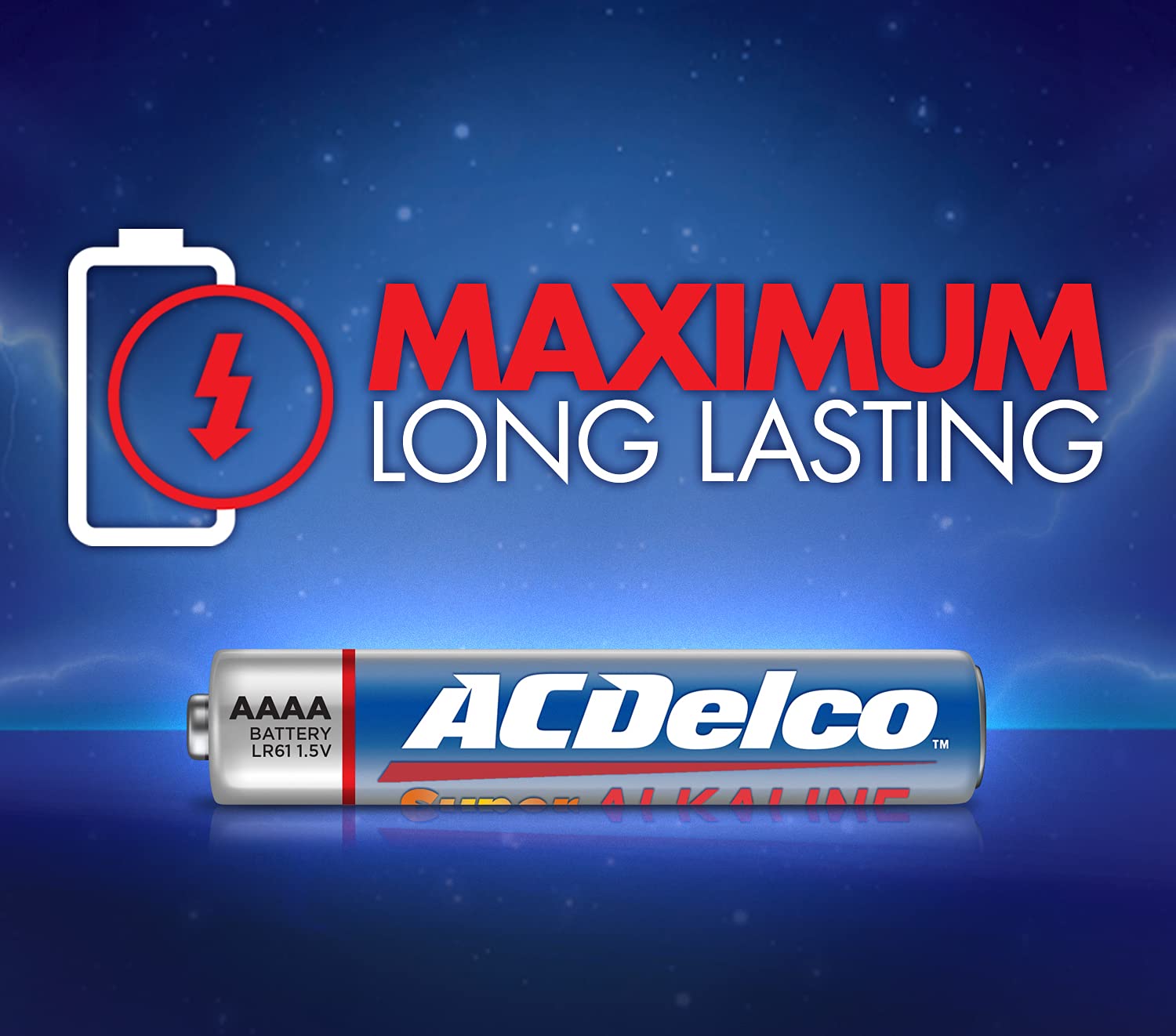 ACDelco 10-Count AAAA Batteries, Maximum Power Super Alkaline Battery, Use for Glucose Meters and Blood Monitors, 5-Year Shelf Life