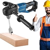 NEW!! Hercules 20V Brushless Cordless 1/2 in. Variable Speed Right Angle Drill (HCB96B) - Tool Only - Powerful Torque and Speed for Fast Rough-ins in Tight Spaces Between Studs, Joists, and Balusters