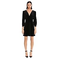 Donna Morgan Women's Long Sleeve Empire Waist Velvet Dress Party Event Occasion Date Night Out Guest of